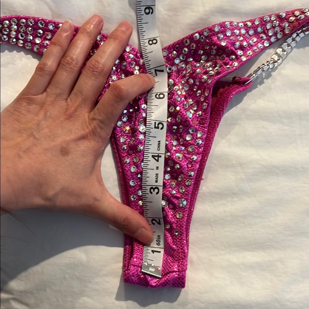 Pink Rhinestone Bikini Set - Picture 3 of 6